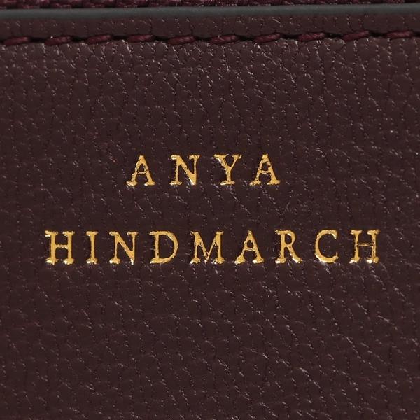 アニヤハインドマーチ 三つ折り財布 ピーピングアイズ ミニ ウォレット ワインレッド ブルー レディース ANYA HINDMARCH 5050925204866の画像