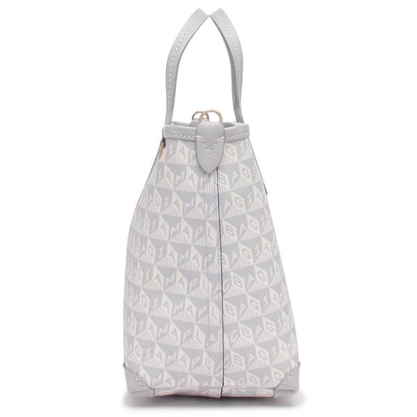 アニヤハインドマーチ ハンドバッグ ショルダーバッグ ウィンク ジップトート グレー イエロー レディース ANYA HINDMARCH 5050925205337の画像