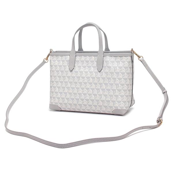 アニヤハインドマーチ ハンドバッグ ショルダーバッグ ウィンク ジップトート グレー イエロー レディース ANYA HINDMARCH 5050925205337の画像