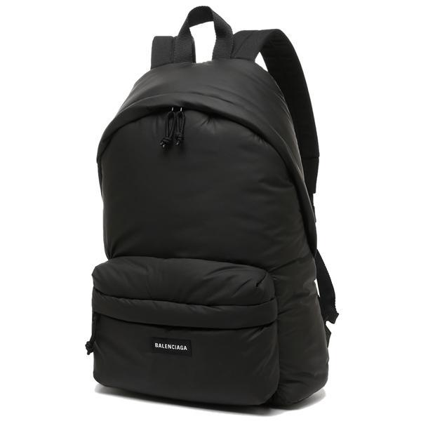 バレンシアガ リュック バックパック PUFFY COATED ブラック メンズ BALENCIAGA 503221 2AAMC 1000 A4対応の画像