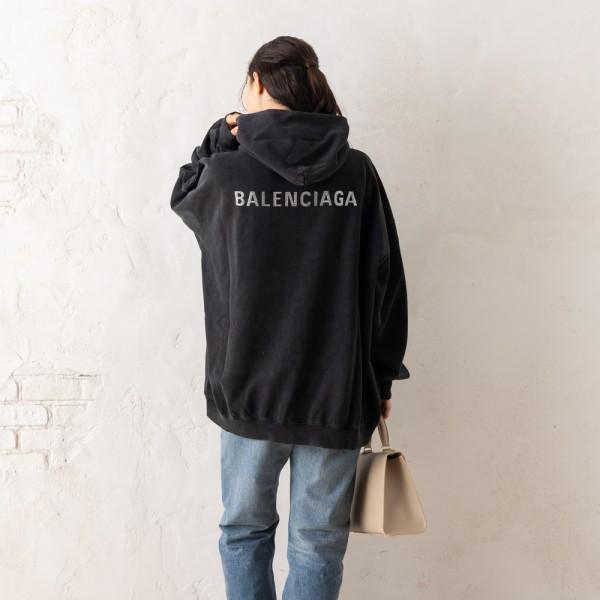 BALENCIAGA（バレンシアガ） パーカー フーディー ブラック レディース