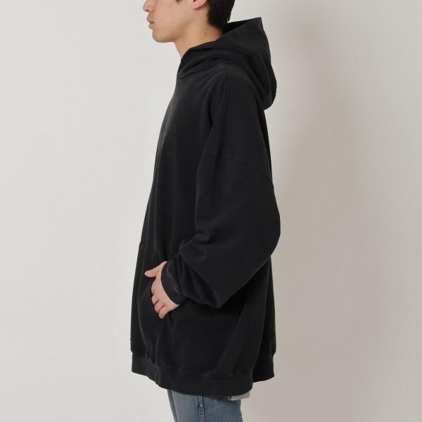 BALENCIAGA　バレンシアガ　ユニセックス　オーバーサイズ　パーカー　2 BALENCIAGA（バレンシアガ） パーカー フーディー ブラック シルバー