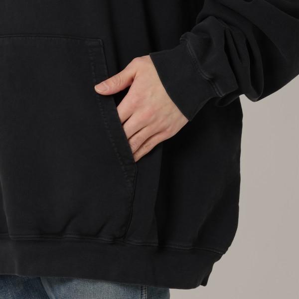 バレンシアガ パーカー フーディー ブラック シルバー メンズ BALENCIAGA 620973 tnvu2 1073の画像