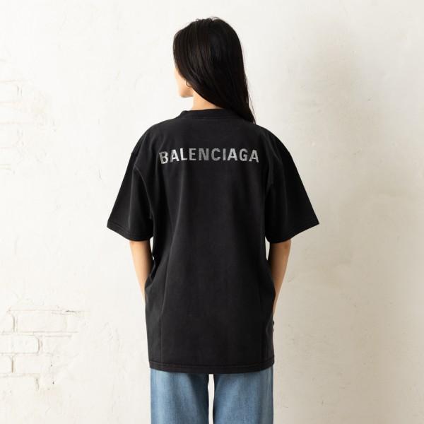 BALENCIAGA（バレンシアガ） Tシャツ カットソー ブラック レディース