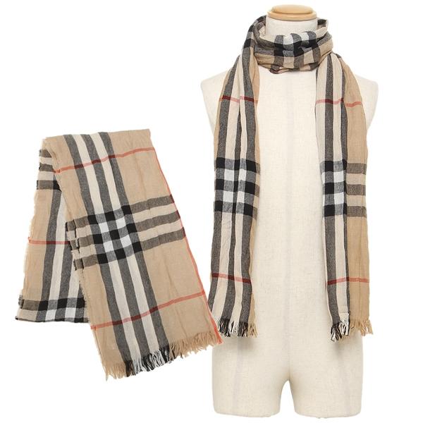 超美品 P10 還元 4 10 11 返品ok バーバリー マフラー ベージュ メンズ レディース Burberry 2310c お気にいる Kuljic Com