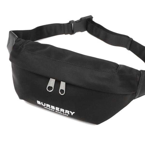 バーバリー ボディバッグ ウエストバッグ ソニー バムバッグ ブラック メンズ BURBERRY 8049095 A1189の画像