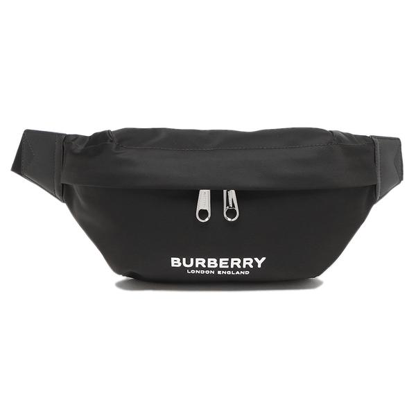 バーバリー ボディバッグ ウエストバッグ ソニー バムバッグ ブラック メンズ BURBERRY 8049095 A1189の画像