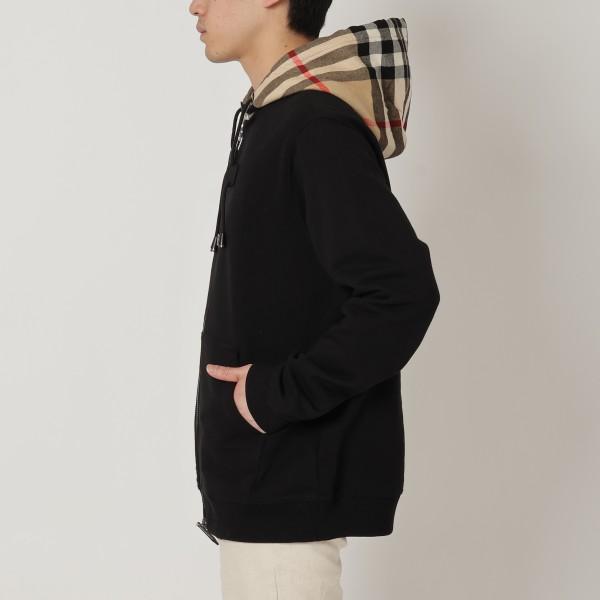 BURBERRY バーバリー パーカー フーディー ブラック ベージュ BURBERRY バーバリー パーカー フーディー ブラック ベージュ