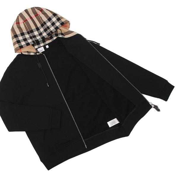 BURBERRY バーバリー パーカー フーディー ブラック ベージュ BURBERRY バーバリー パーカー フーディー ブラック ベージュ