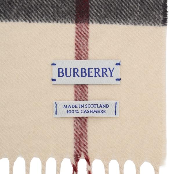 BURBERRY（バーバリー） マフラー チェック カシミアスカーフ フリンジ