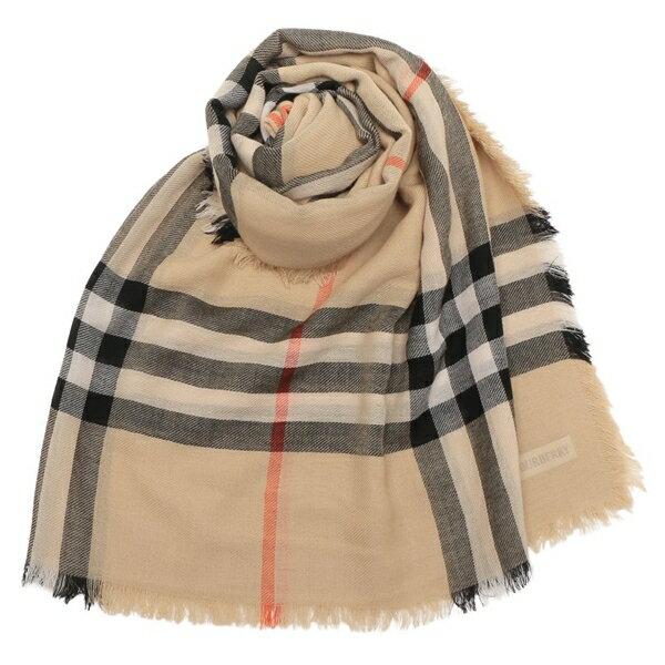 バーバリー ストール バーバリーチェック ベージュ ブラック レディース BURBERRY 8085069 A2021の画像