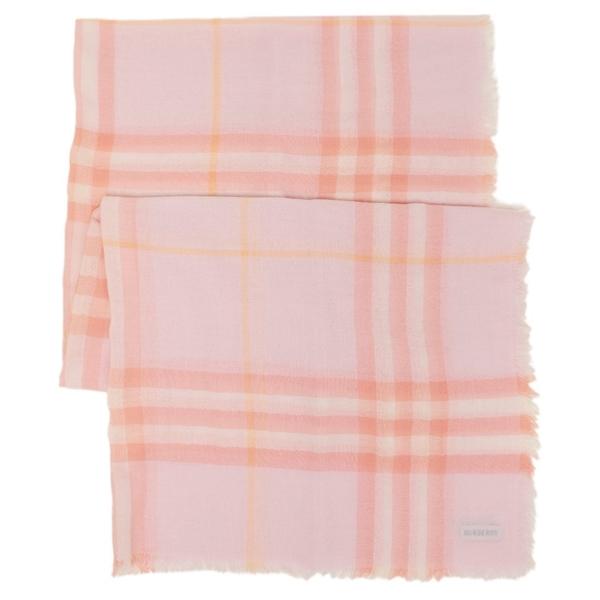 バーバリー ストール ワイドチェック ピンク レディース BURBERRY 8110474 A4709の画像