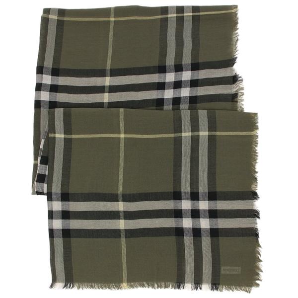 BURBERRY（バーバリー） スカーフ ワイドチェック カーキグリーン