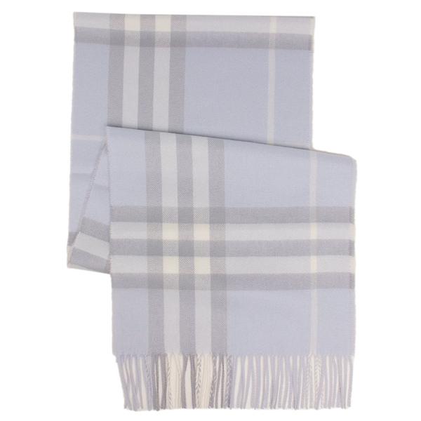 BURBERRY バーバリー マフラー フリンジ バーバリーチェック グレー