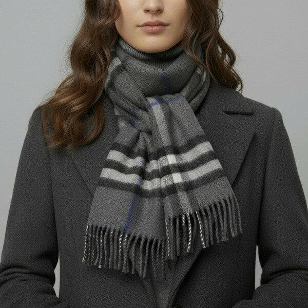 BURBERRY（バーバリー） マフラー ジャイアントチェック柄 フリンジ