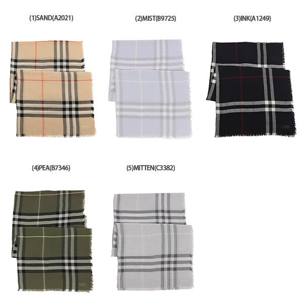 バーバリー ストール バーバリーチェック ベージュ ブラック レディース BURBERRY 8085069 A2021の画像