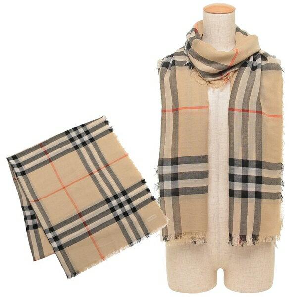 バーバリー ストール バーバリーチェック ベージュ ブラック レディース BURBERRY 8085069 A2021の画像