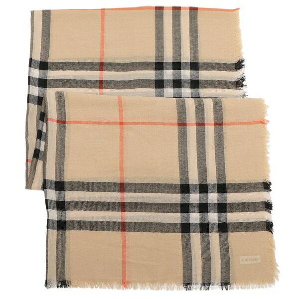 バーバリー ストール バーバリーチェック ベージュ ブラック レディース BURBERRY 8085069 A2021の画像