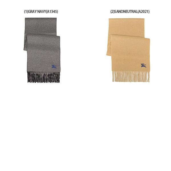 バーバリー マフラー フリンジ リバーシブル グレー ネイビー メンズ レディース ユニセックス BURBERRY 8077824 A1345 BURBERRY（バーバリー） マフラー フリンジ リバーシブル グレー
