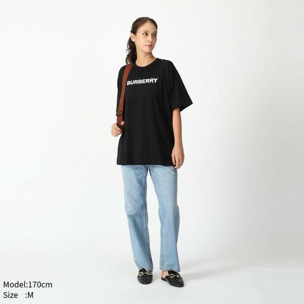 BURBERRY ブラック Tシャツ オーバーサイズ BURBERRY（バーバリー） Tシャツ 半袖 オーバーサイズ クルーネック