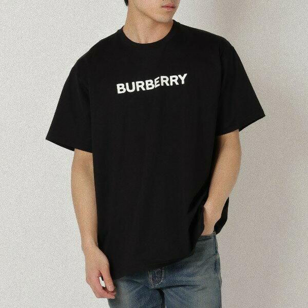 BURBERRY ブラック Tシャツ オーバーサイズ BURBERRY（バーバリー） Tシャツ 半袖 オーバーサイズ クルーネック