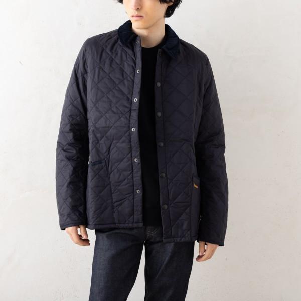 Barbour バブアー ジャケット キルティングブルゾン ネイビー メンズ 