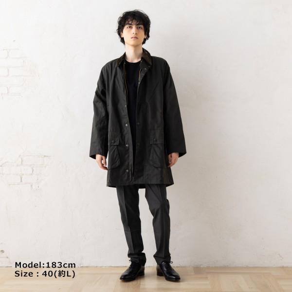 Barbour ダークグリーン ウールコート Barbour バブアー コート カーキグリーン メンズ MWX0009 OL91