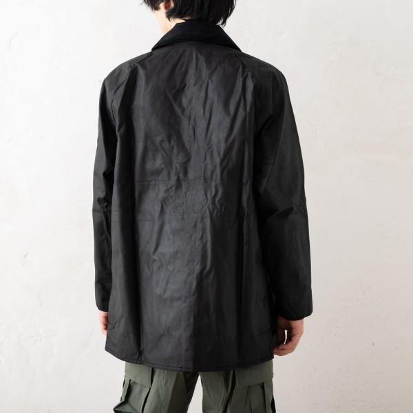 バブアー コート ブルゾン ビューフォート ワックスコーティングジャケット メンズ Barbour MWX0017 BK91 BEAUFORT WAX JACKET BLACK レギュラーフィットの画像