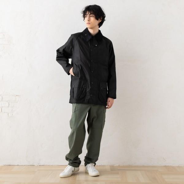 バブアー コート ブルゾン ビューフォート ワックスコーティングジャケット メンズ Barbour MWX0017 BK91 BEAUFORT WAX JACKET BLACK レギュラーフィットの画像