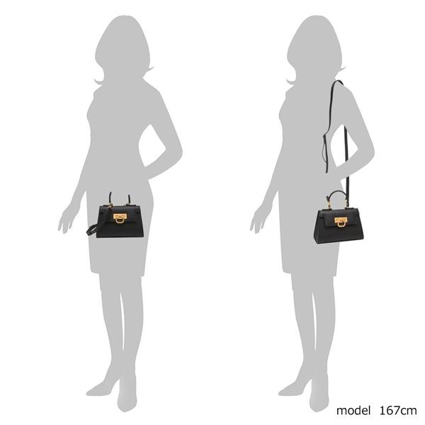 ポ*♫様 カルボッティ　リシア　ブラック　ショルダーバッグ CARBOTTI カルボッティ ショルダーバッグ ハンドバッグ リシア