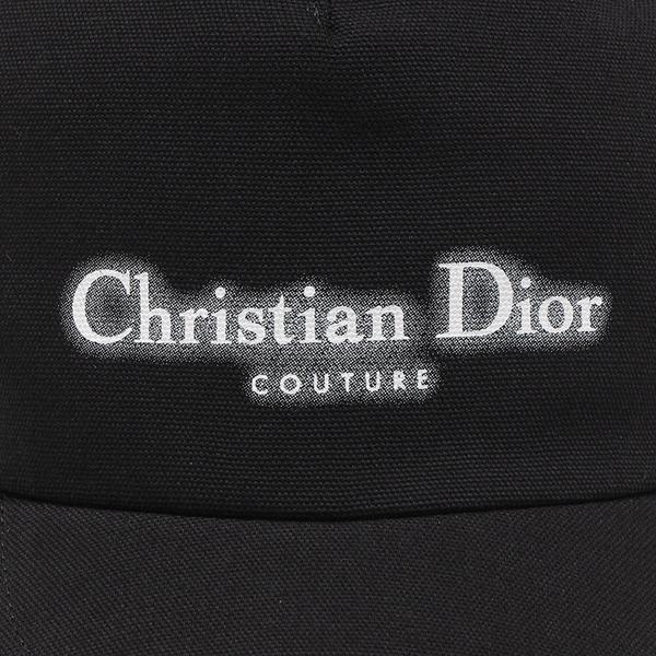 クリスチャンディオール 帽子 ブラック ホワイト メンズ Christian Dior 483C901K4511 980の画像