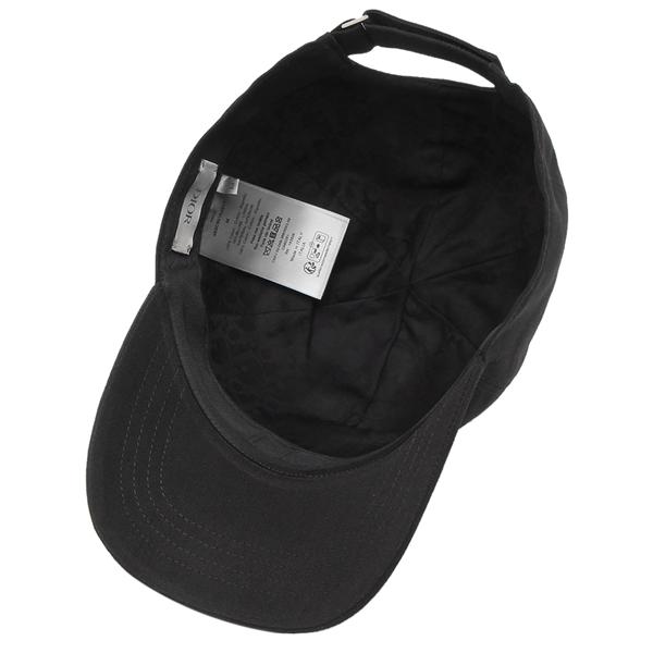 クリスチャンディオール 帽子 ブラック ホワイト メンズ Christian Dior 483C901K4511 980の画像