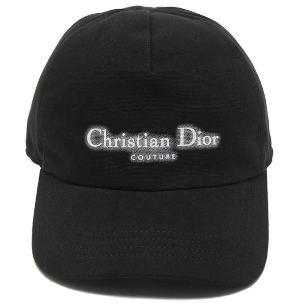 クリスチャンディオール 帽子 ブラック ホワイト メンズ Christian Dior 483C901K4511 980の画像