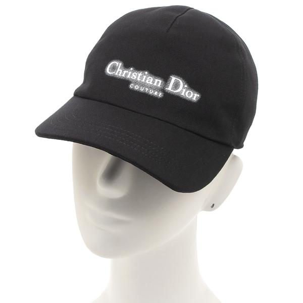 クリスチャンディオール 帽子 ブラック ホワイト メンズ Christian Dior 483C901K4511 980の画像