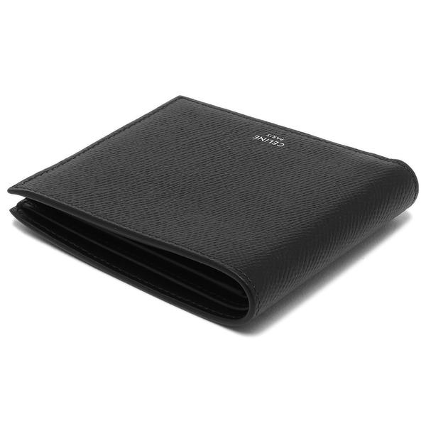 セリーヌ 二つ折り財布 バイフォールドウォレット ブラック メンズ CELINE 10B653BEN 38SIの画像