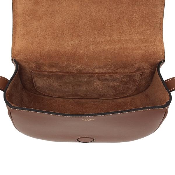 【極美品】CELINE セリーヌ ショルダーバッグ トリオンフ金具 ブラウン CELINE セリーヌ バッグ レディース ブランド ショルダーバッグ