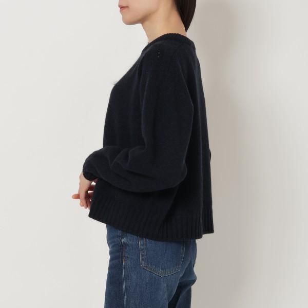 セリーヌ ニット セーター トリオンフ ボクシー クルーネックネックセーター ネイビー レディース CELINE 2A88Z384D 07MRの画像