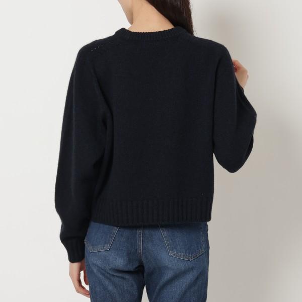 セリーヌ ニット セーター トリオンフ ボクシー クルーネックネックセーター ネイビー レディース CELINE 2A88Z384D 07MRの画像