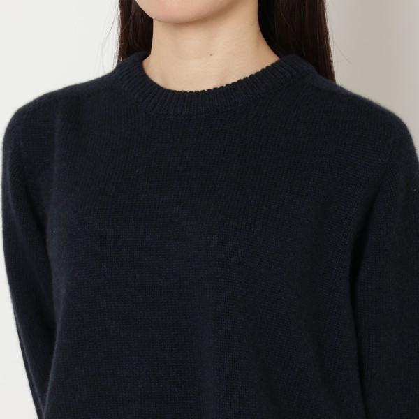 【美品】CELINE セリーヌ　長袖　セーター　ネイビー　S セリーヌ CELINE ニット セーター トリオンフ ボクシー クルーネック