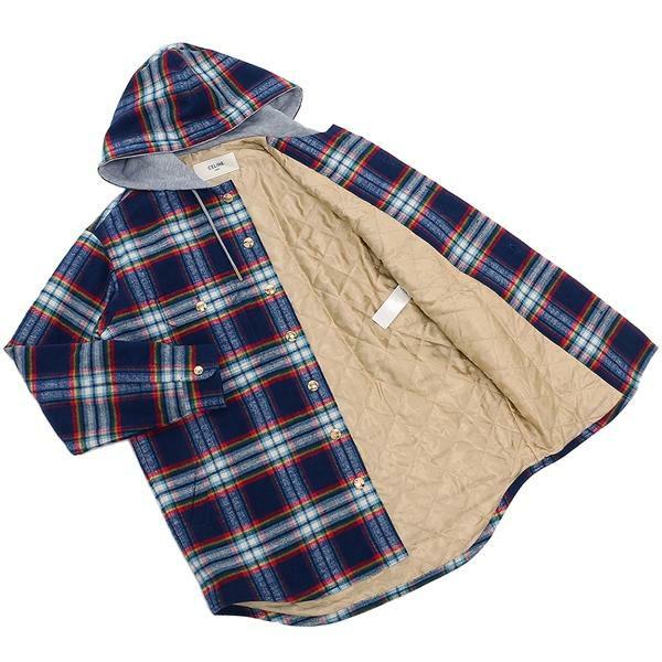 CELINE セリーヌ ジャケット キルティングチェック オーバー