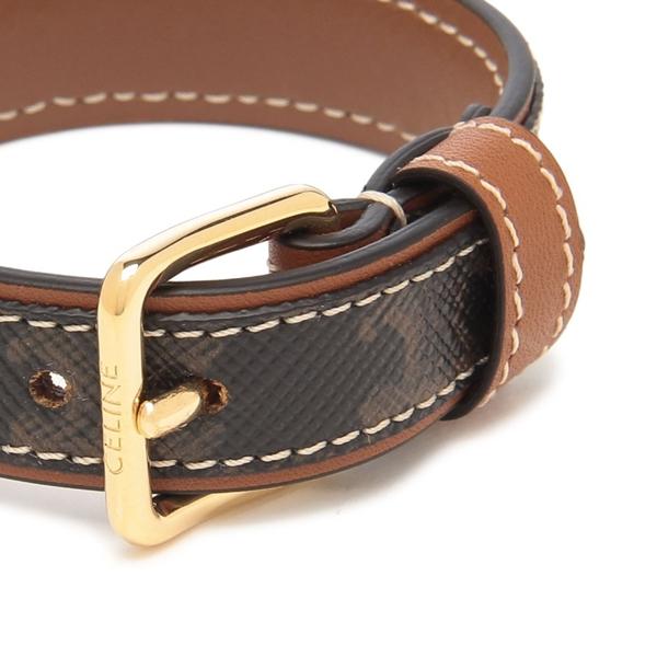 CÉLINE ブラウンレザーバングル CÉLINE ブラウンレザーバングル
