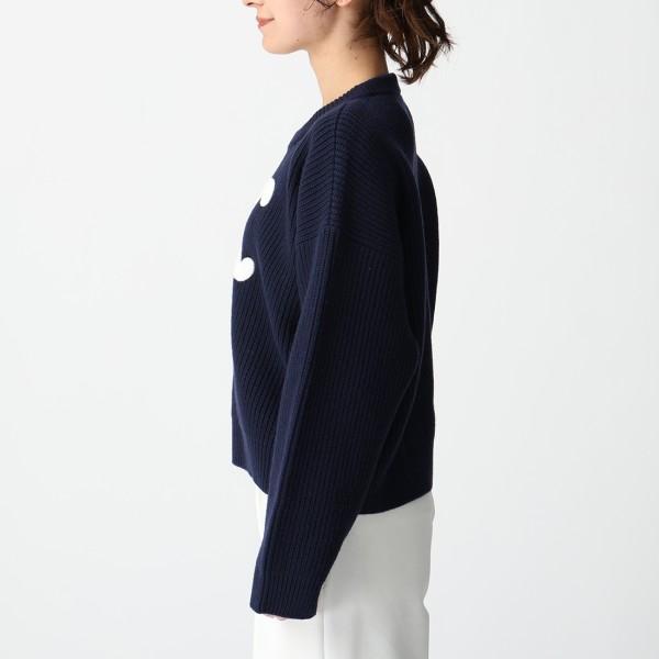 セリーヌ ニット セーター クルーネックセーター トリオンフ リブ編み