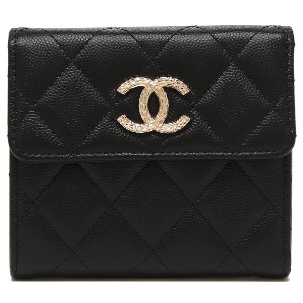 CHANEL シャネル 三つ折り財布 マトラッセ コンパクトウォレット CHANEL シャネル 三つ折り財布 マトラッセ コンパクトウォレット