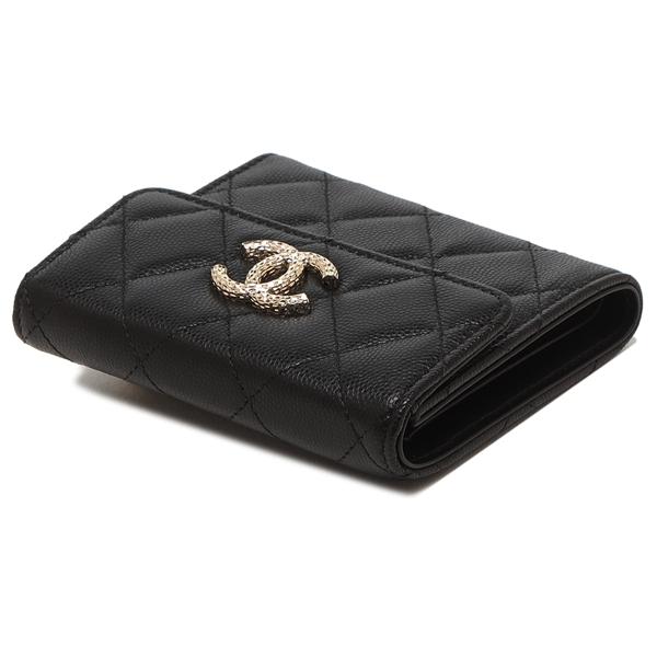 CHANEL シャネル 三つ折り財布 マトラッセ コンパクトウォレット CHANEL シャネル 三つ折り財布 マトラッセ コンパクトウォレット