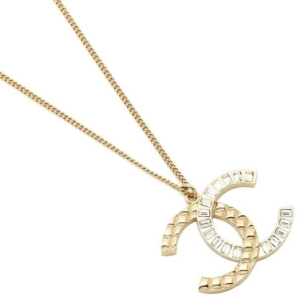 シャネル ネックレス アクセサリー レディース CHANEL A96910 Y02003 Z2800 クリア ゴールド