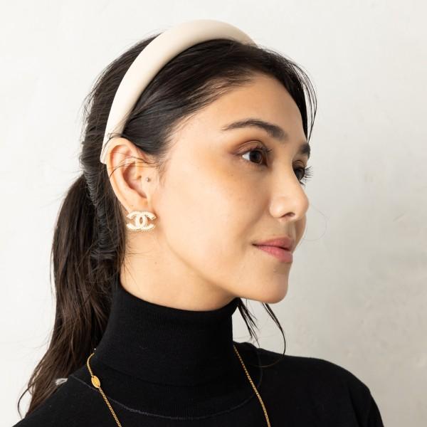 CHANEL シャネル ピアス ココマーク CCマーク ゴールド ピンク