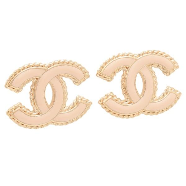 CHANEL シャネル ピアス ココマーク CCマーク ゴールド ピンク CHANEL シャネル ピアス ココマーク CCマーク ゴールド ピンク