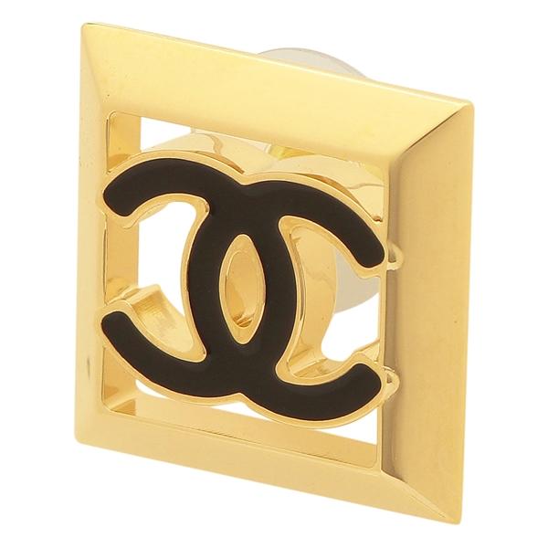 CHANEL シャネル ピアス ココマーク CCマーク ゴールド ブラック CHANEL シャネル ピアス ココマーク CCマーク ゴールド ブラック