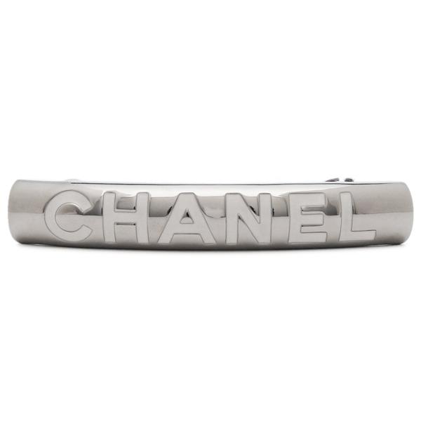 シャネル ヘアクリップ バレッタ シルバー ホワイト レディース CHANEL ABE833 B19198 NACVCの画像