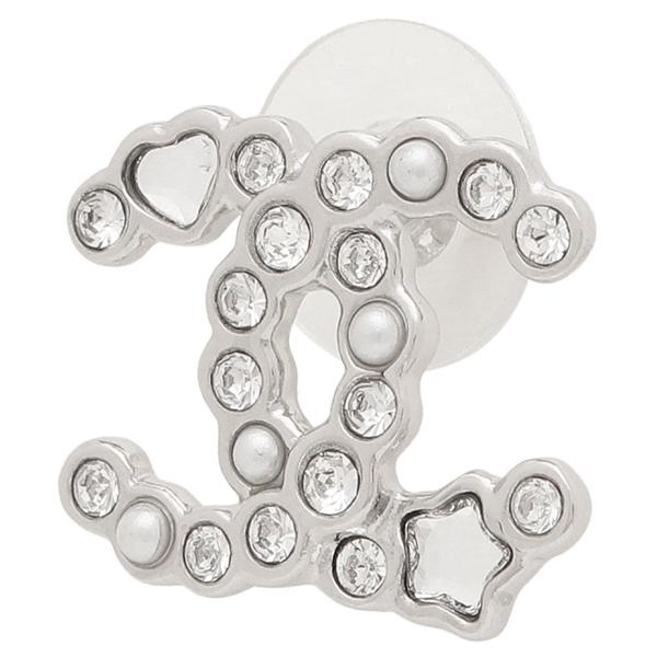 CHANEL シルバー ロゴスタッドピアス シャネル CHANEL ピアス ココマーク CCマーク スタッズ シルバー